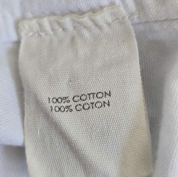 Elizabeth and James Zip Back Cohen 100% cotton White Shirt size Large - Picture 15 of 16